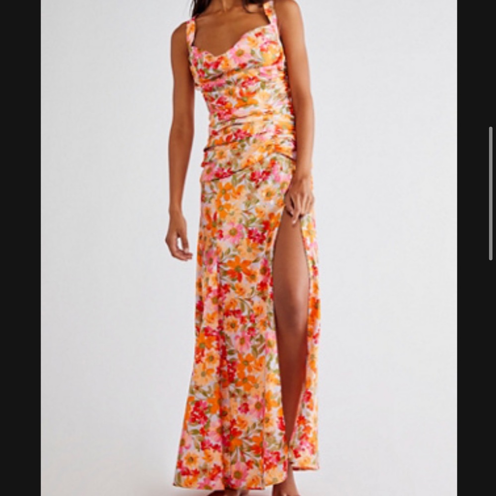 FREE PEOPLE “For Love and Lemons” SILK DRESS